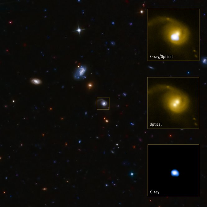 Giant Black Hole Likely Booted from Home Galaxy